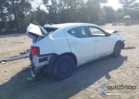 2012 Dodge Avenger Se from USA, damaged, VIN 1C3CDZAG7CN327802